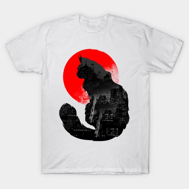 Urban Cat T-Shirt by clingcling